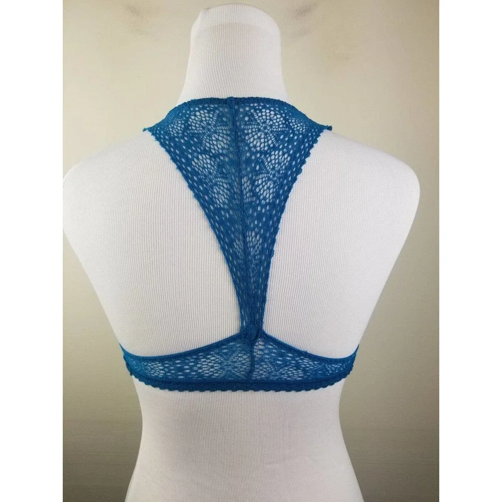 Victoria's‎ Secret Bralette xs Lace Teal Racerback Bra padded